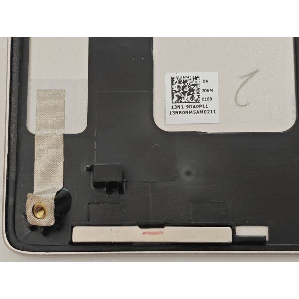 Carcasa superioara cu tastatura palmrest Laptop, Asus, ZenBook 15  UX534F, UX534FA, UX534FAC, UX534FT, UX534FTC, 90NB0NM5-R30300, 13NB0NM1P01011-1, 13N1-9DA0P11, 13NB0NM5AM0211, 13NB0NMXM05X1X, UX534FAC-2S, iluminata, argintie, layout US