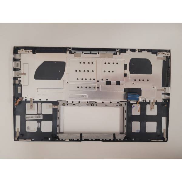 Carcasa superioara cu tastatura palmrest Laptop, Asus, ZenBook 15  UX534F, UX534FA, UX534FAC, UX534FT, UX534FTC, 90NB0NM5-R30590, 13NB0NM1P01011-1, 13N1-9DA0Q21, 13NB0NM5AM0311, 13NB0NMXM06X1X, UX534FAC-2S, iluminata, argintie, layout US