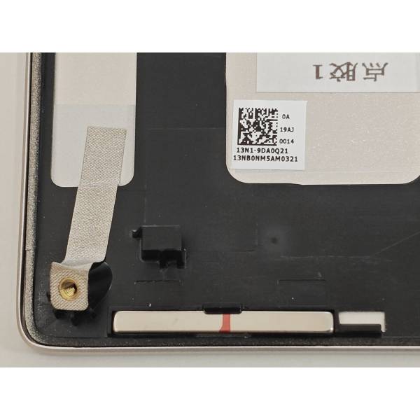 Carcasa superioara cu tastatura palmrest Laptop, Asus, ZenBook 15  UX534F, UX534FA, UX534FAC, UX534FT, UX534FTC, 90NB0NM5-R30590, 13NB0NM1P01011-1, 13N1-9DA0Q21, 13NB0NM5AM0311, 13NB0NMXM06X1X, UX534FAC-2S, iluminata, argintie, layout US
