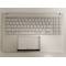 Carcasa superioara cu tastatura palmrest Laptop, Asus, VivoBook S15 S5507Q, S5507QA, S5507QAD, 90NB14Q2-R31UI1, 90NB14Q2-R31US1, S5507QA-8S, 6070B2333712, iluminata, argintie, layout US