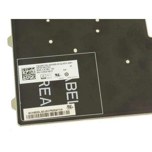 Tastatura Laptop, Dell, Latitude 14 E7470, P40G, P40G003, 0K9V28, 09170J, dual point, iluminata, neagra, layout UK