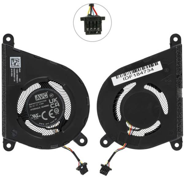 Cooler Laptop procesor, Asus, ZenBook 15 BM3504D, BM3504DA, 13NB1160M04011, BAPA0705R5HY035, DQ5D565A011, 5V, 0.50A, CPU small fan