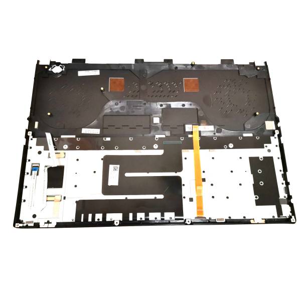 Carcasa superioara cu tastatura palmrest Laptop Gaming, Asus, ROG Zephyrus S GX531G, 90NR01D1-R31US0, 13NR0101P01111, 13NR0101P05011-1, 13N1-7QA0101, 13NR01D1AM0701, GX531GX-1A, iluminata, RGB 4-Zone, neagra, layout US