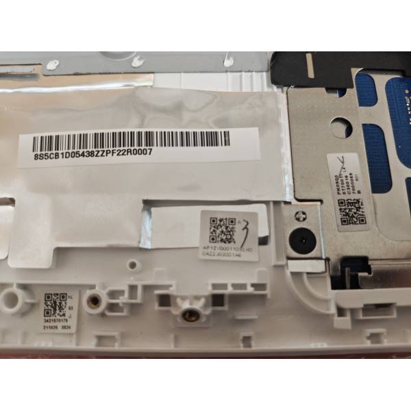 Carcasa superioara cu tastatura palmrest Laptop, Lenovo, Legion 5 Pro 16ITH6H Type 82JD, 5CB1D05424, AP1ZV000110, iluminata, alba, layout US