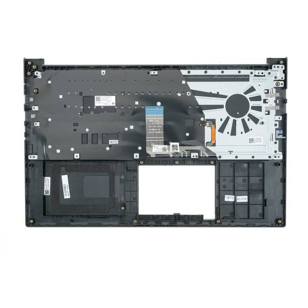 Carcasa superioara cu tastatura palmrest Laptop, Asus, VivoBook 15 X513I, X513IA, 90NB0RR1-R32US0, 13N1-BAA0402, 13N1-BQM0201, X513IA-2K, iluminata, neagra, layout US