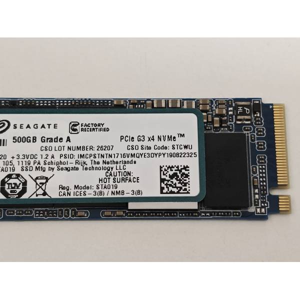 Solid State Drive (SSD) Seagate, 500GB, PCIe Gen 3.0 x 4, NVMe M.2, BarraCuda Q5, ZP500CV30001, 2300 MB/s, 900 MB/s, Laptop/Desktop