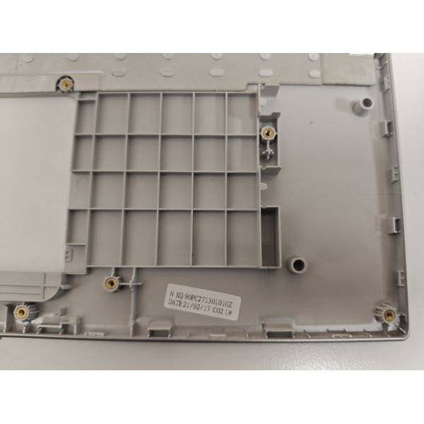 Carcasa superioara cu tastatura palmrest Laptop, Asus, Business P1701F, P1701FA, P1701FB, 90NB0L61-R31US0, 90PC27130101GZ, 13NB0L60M01211, 13N1-7GA0S01, X712FA-8S, iluminata, argintie, layout US