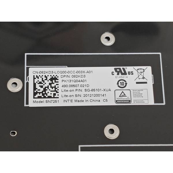 Tastatura Laptop, Dell, Latitude 3590, P75F, P75F001, neagra, layout US