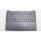 Carcasa superioara cu tastatura palmrest Laptop, Lenovo, Yoga Pro 7 14APH8 Type 82Y8, 5CB1L80275, HQ207220BC000, HQ269010001H0, NB6369, iluminata, Storm Grey, layout US