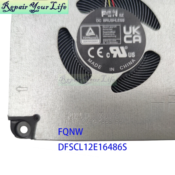 Cooler placa video Laptop, Medion, Erazer Scout E20, DFSCL12E16486S-FQK5, 12V, 1A, GPU