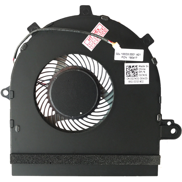 Cooler Laptop 2-in-1, Dell, Inspiron 7786, P36E, P36E001, GCN3G, 0GCN3G, DFS551205WQ0T-FL1D, 023.100D1.0001, 5V, 0.5A