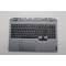 Carcasa superioara cu tastatura palmrest Laptop Gaming, LOQ 15AHP9 Type 83DX, 5CB1P43384, AP921000101, iluminata, gri, layout US