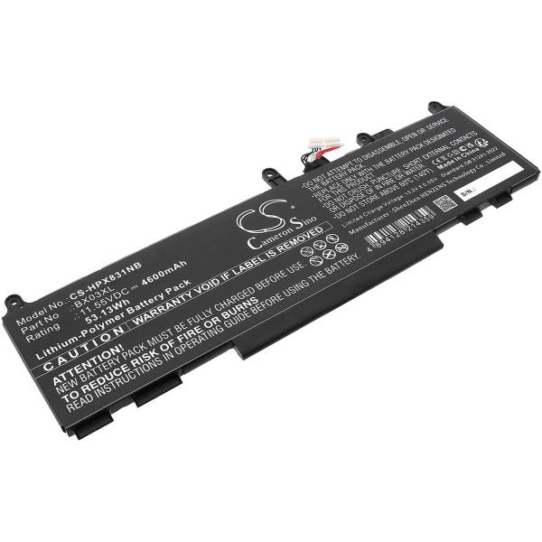 Baterie compatibila Laptop, HP, EliteBook 860 G11, 856 G11, N59787-005, CS-HPX831NB, BX03XL, 11.55V, 4600mAh, 53.13Wh