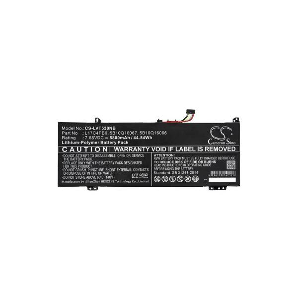 Baterie compatibila Laptop, Lenovo, Yoga 530-14IKB Type 81EK, 81FQ, 2ICP4/41/110-2, L17C4PB0, 7.6V, 5800mAh, 44Wh