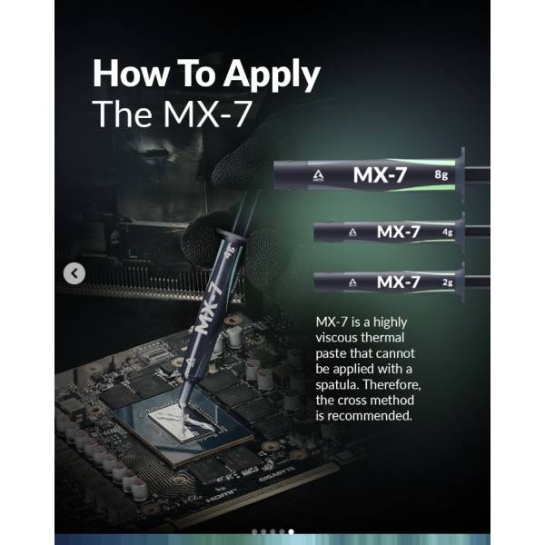 Pasta termica termoconductoare Arctic MX-7, 8g, ACTCP00091A, PREMIUM Performance Thermal Compound, Laptop/Desktop Gaming