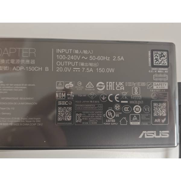 Incarcator Laptop, Asus, V16 V3607V, V3607VH, V3607VJ, V3607VM, V3607VP, V3607VU, 0A001-00084400, ADP-150CH B, 20V, 7.5A, 150W, mufa drepunghiulara 8.0x4.0mm