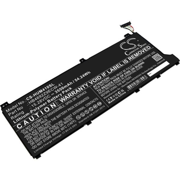 Baterie compatibila Laptop, Huawei, MateBook D 14-53010TVS, CS-HUM410SL, HB4692Z9ECW-41, 15.28V, 3550mAh, 54.25Wh