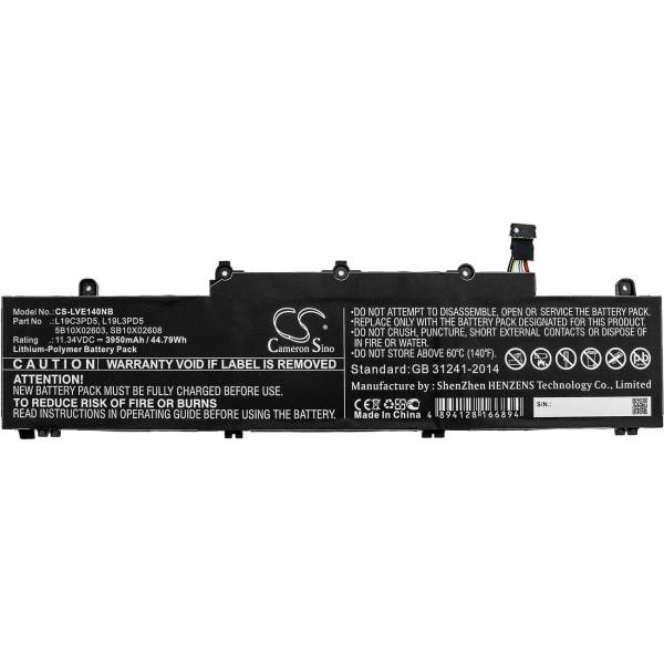 Baterie Laptop, Lenovo, ThinkPad TP00117A, TP00116C, CS-LVE140NB, L19C3PD5, L19L3PD5, SB10X02603, SB10X02608, 11.34V, 3950mAh, 44.79Wh
