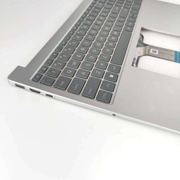 Carcasa superioara cu tastatura palmrest Laptop, HP, 250 G10, 255 G10, N36753-001, N36753-271, EA0PD007010-1, TSCEA0PD007010, iluminata, argintie, layout US