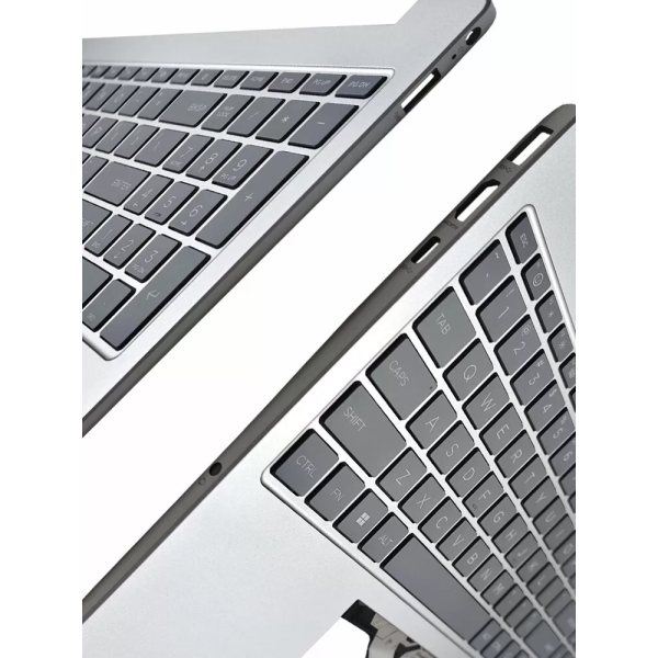 Carcasa superioara cu tastatura palmrest Laptop, HP, 250 G10, 255 G10, N36753-001, N36753-271, EA0PD007010-1, TSCEA0PD007010, iluminata, argintie, layout US