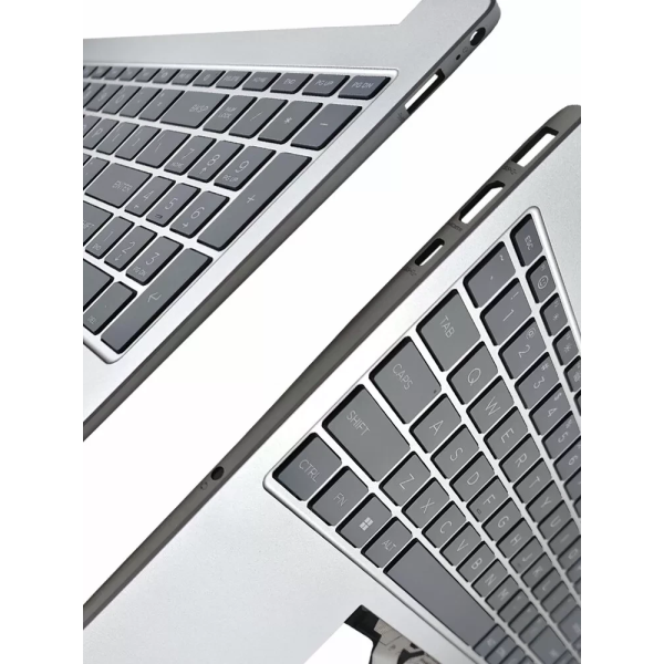 Carcasa superioara cu tastatura palmrest Laptop, HP, 250 G10, 255 G10, N36751-001, KTAFA0PD001020, iluminata, argintie, layout US