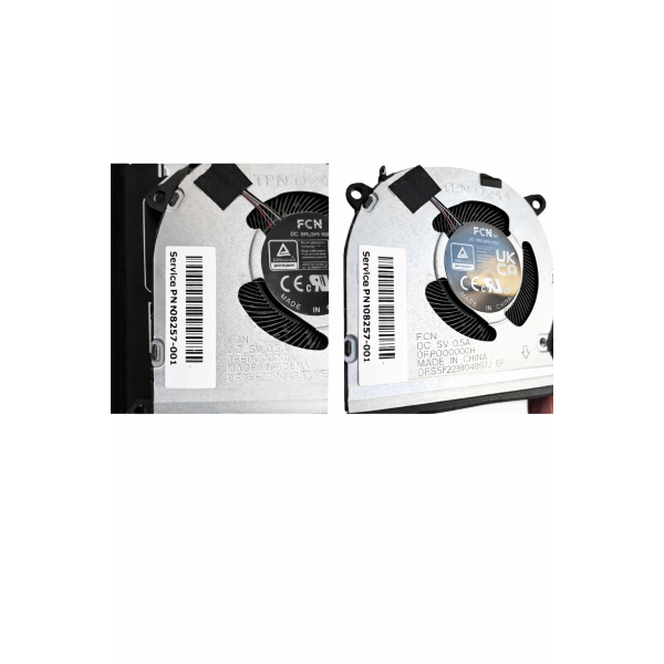 Cooler Lapop, HP, Pavilion N08257-001, M24541-001，M24542-001，M34456-001，N08256-001，M34454-001, M24539-001, ND75C39-20B03, DADQ5D566M004, EG50040S1-CL30-S9A, DFS5F22B04867J, 0FP0Q0000H, FCNDQ5D566M015, pentru placa video dedicata, 5V, 0.5A