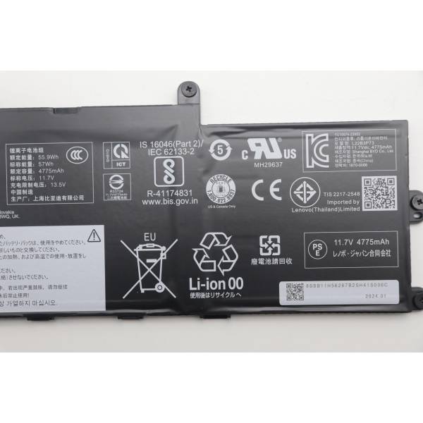 Baterie Laptop 2-in-1, Lenovo, ThinkPad X1 Gen 9 Type 21KE, 21KF, 5B11H56386, 3ICP5/70/79, L22B3P73, 11.7V, 4775mAh, 57Wh