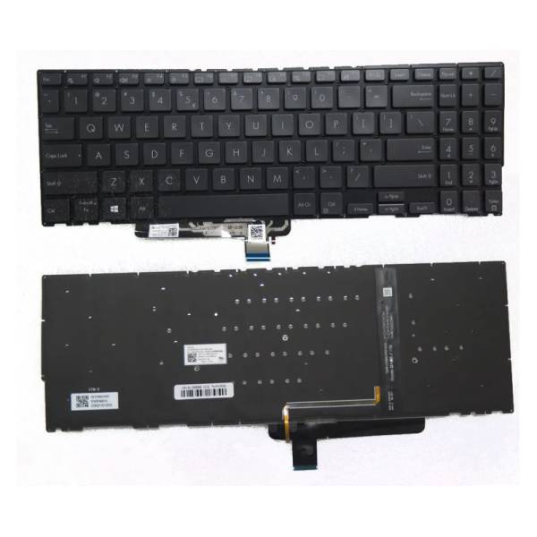 Tastatura Laptop, Asus, Q528E, Q528EH, iluminata, gri inchis, layout US