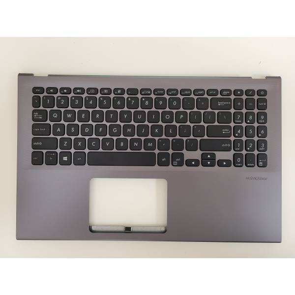 Carcasa superioara palmrest cu tastatura Laptop, Asus, VivoBook 15 S512J, S512JA, S512JF, S512JP, S512U, S512UA, S512UF, 90NB0M93-R31US1, 13NB0M93P02012-3, 13N1-88A0401, X512FL-1G, gri, layout US