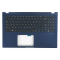 Carcasa superioara cu tastatura palmrest Laptop, Asus, VivoBook 15 K509F, K509FA, K509J, K509JA, 90NB0P53-R32US0, 13NB0MZ3P02021-3, 39XKRTAJNA0, FBXKR009010, 13NB0MZ0M05011, X509DA-1B, iluminata, albastra, layout US