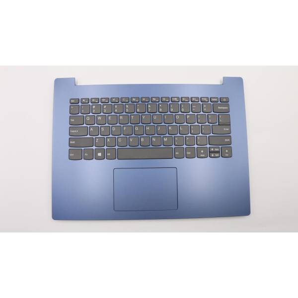 Carcasa superioara cu tastatura palmrest Laptop, Lenovo, IdeaPad 320-14IAP Type 80XQ, 5CB0R13873, AP185000320, AM13N000100, DG421, albastra, layout US