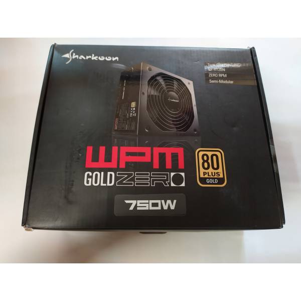 Sursa semi modulara PC Gaming, Sharkoon, 750W, 80 PLUS Gold, WPM750GOLD, ATX, neagra