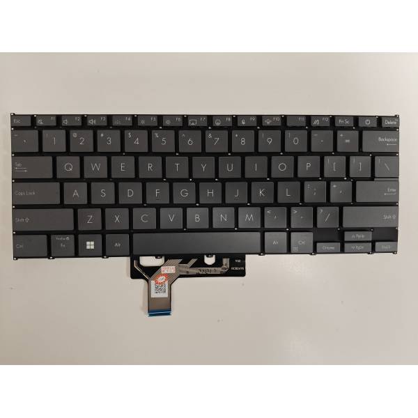 Tastatura Laptop, Asus, ZenBook 14 UX3405C, UX3405CA, UX3405M, UX3405MA, gri, layout US