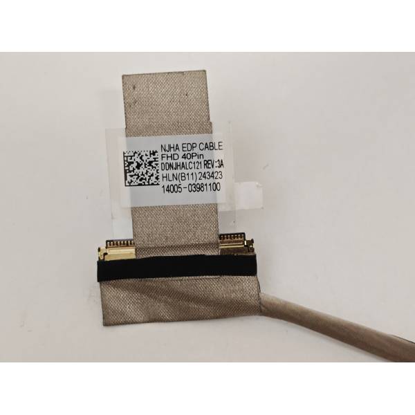 Cablu video LVDS Laptop Gaming, Asus, TUF F17 FX706H, FX706HC, FX706HCB, FX706HE, FX706HF, FX706HM, 14005-03981100, DDNJHALC121, NJHA EDP Cable, 31.9cm, 144Hz, 40 pini