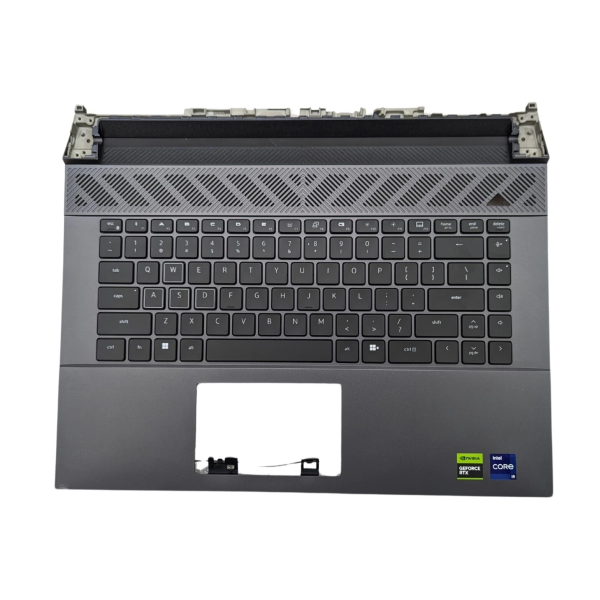 Carcasa superioara cu tastatura palmrest Laptop Gaming, Dell, G16 7630, P122F, P122F001, P122F002, 0XYT06, XYT06, AP400000101, iluminata, RGB, neagra, layout US