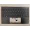 Carcasa superioara cu tastatura palmrest Laptop, ZenBook 14 90NB0SM1-R30UI1, 90NB0SM1-R30UI0, 90NB0SM1-R30US0, 90NB0SM1-R30US1, HQ207209710000, iluminata, gri, layout US