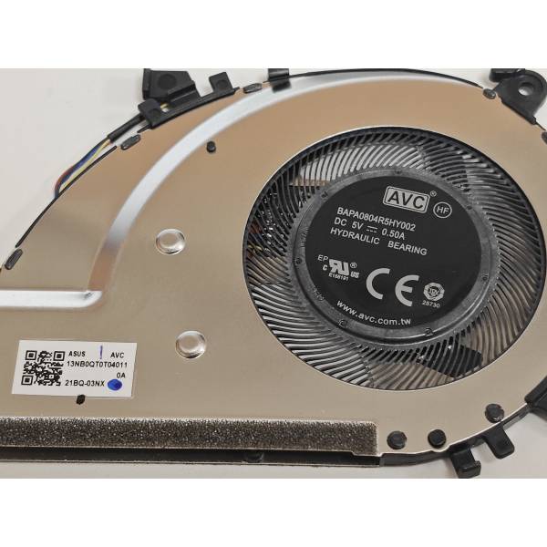 Cooler Laptop, Asus, ZenBook Flip S13 UX371E, UX371EA, 13NB0QT0T04011, 13NB0QT0T04211, BAPA0804R5HY002, 5V, 0.50A