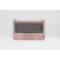 Carcasa superioara cu tastatura palmrest Laptop, Lenovo, IdeaPad S340-13IML Type 81UM, 5CB0W59338, AP2QS000320, AM2QS000410, ET2QS000200, ET2QS000100, iluminata, roze, layout US