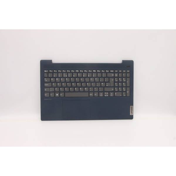 Carcasa superioara cu tastatura palmrest Laptop, Lenovo, IdeaPad 5-15ALC05 Type 82LN, 5CB1B42920, AP1K7000530, AM1K7000D00, ET1K7000200, Abyss Blue, layout UK