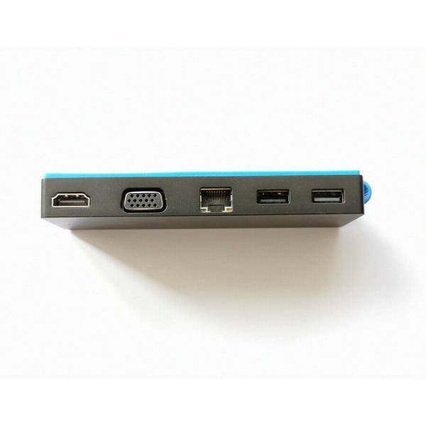 HP USB‑C Travel Dock T0K29AA, T0K29AA, TPA-I501, 839032-001, 844550-001 – Extensie porturi pentru laptop: HDMI, VGA, USB‑A și LAN, negru