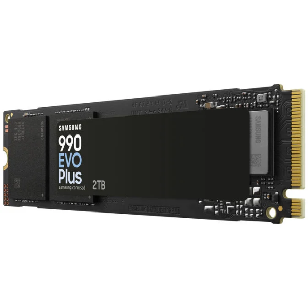 Solid State Drive (SSD) Samsung, 2TB, PCIe Gen 4.0 x 4, NVMe M.2, 990 EVO Plus MZ-V9S2T0BW, 6300 MB/s, 7250 MB/s, Laptop/Desktop