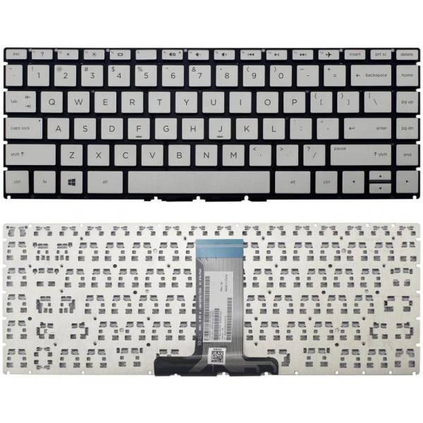 Tastatura Laptop, HP, 14-BW, argintie, layout US