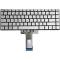 Tastatura Laptop, HP, 14-BW, iluminata, argintie, layout US