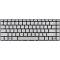 Tastatura Laptop, HP, 14-BW, iluminata, argintie, layout US