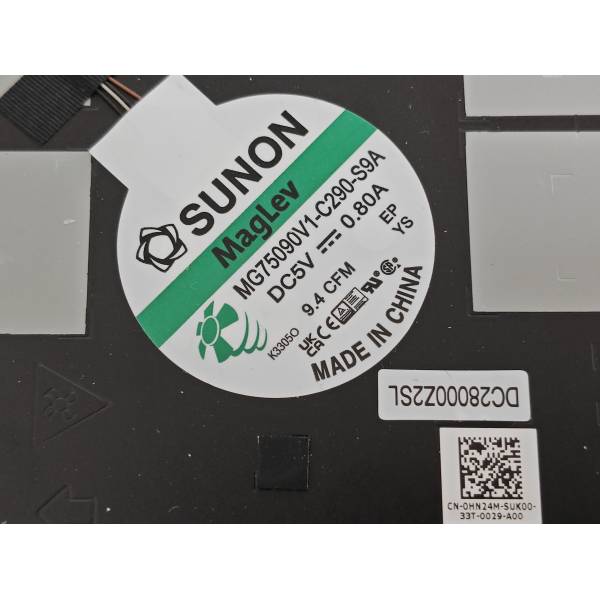 Set coolere Laptop, Dell, Precision 7780, P115F, P115F002, HN24M, 0HN24M, 6VJDM, 06VJDM, MG75090V1-C291-S9A, MG75090V1-C290-S9A, DC2800119SL, DC28000Z2SL, 5V, 0.80A, CPU + GPU