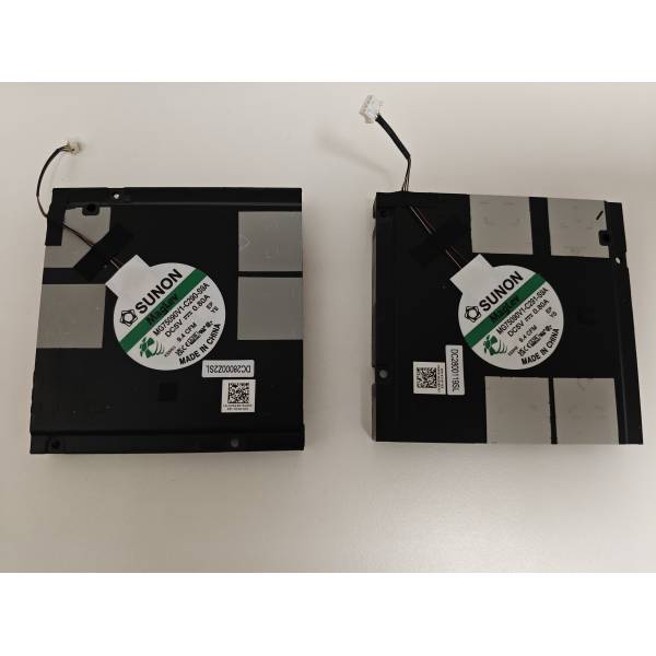 Set coolere Laptop, Dell, Precision 7780, P115F, P115F002, HN24M, 0HN24M, 6VJDM, 06VJDM, MG75090V1-C291-S9A, MG75090V1-C290-S9A, DC2800119SL, DC28000Z2SL, 5V, 0.80A, CPU + GPU
