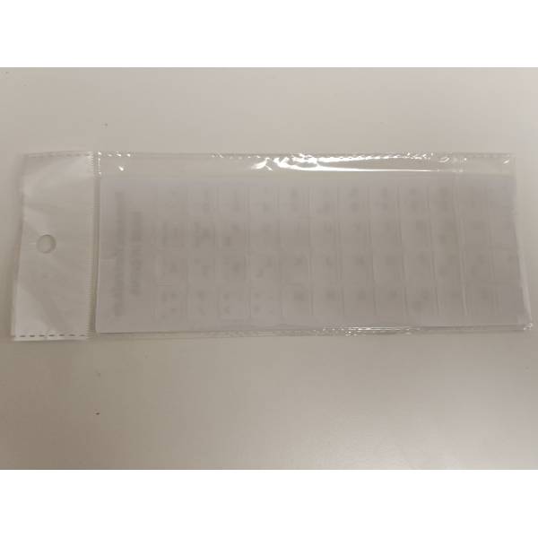 Sticker tastatura alb layout romana (ro) pentru caractere cu diacritice