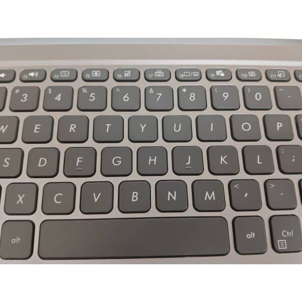 Carcasa superioara palmrest cu tastatura Laptop, Asus, VivoBook 15 X1500E, X1500EA, X1500EP, 90NB0TY1-R33US1, 13N1-CEA0W01, 13NB0SR1P10019-3, X515EA-1G, iluminata, gri, layout US