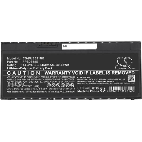 Baterie compatibila Laptop, Fujitsu, LifeBook U747, U748, U749, CS-FUE551NB, FPB0338S, 14.4V, 3450mAh, 49.68Wh