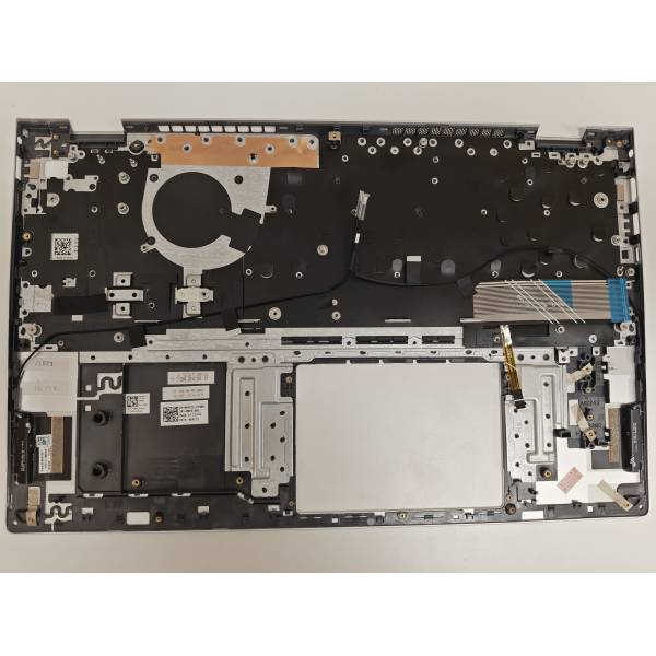 Carcasa superioara cu tastatura palmrest Laptop, Dell, Inspiron 15 5501, P102F, P102F001, 6XCC3, 06XCC3, 442.0KU05.0002-1, iluminata, argintie, layout US